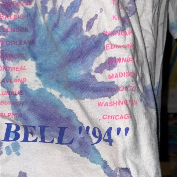 Pink Floyd single stitch division bell 1994 tour concert shirt 1990s